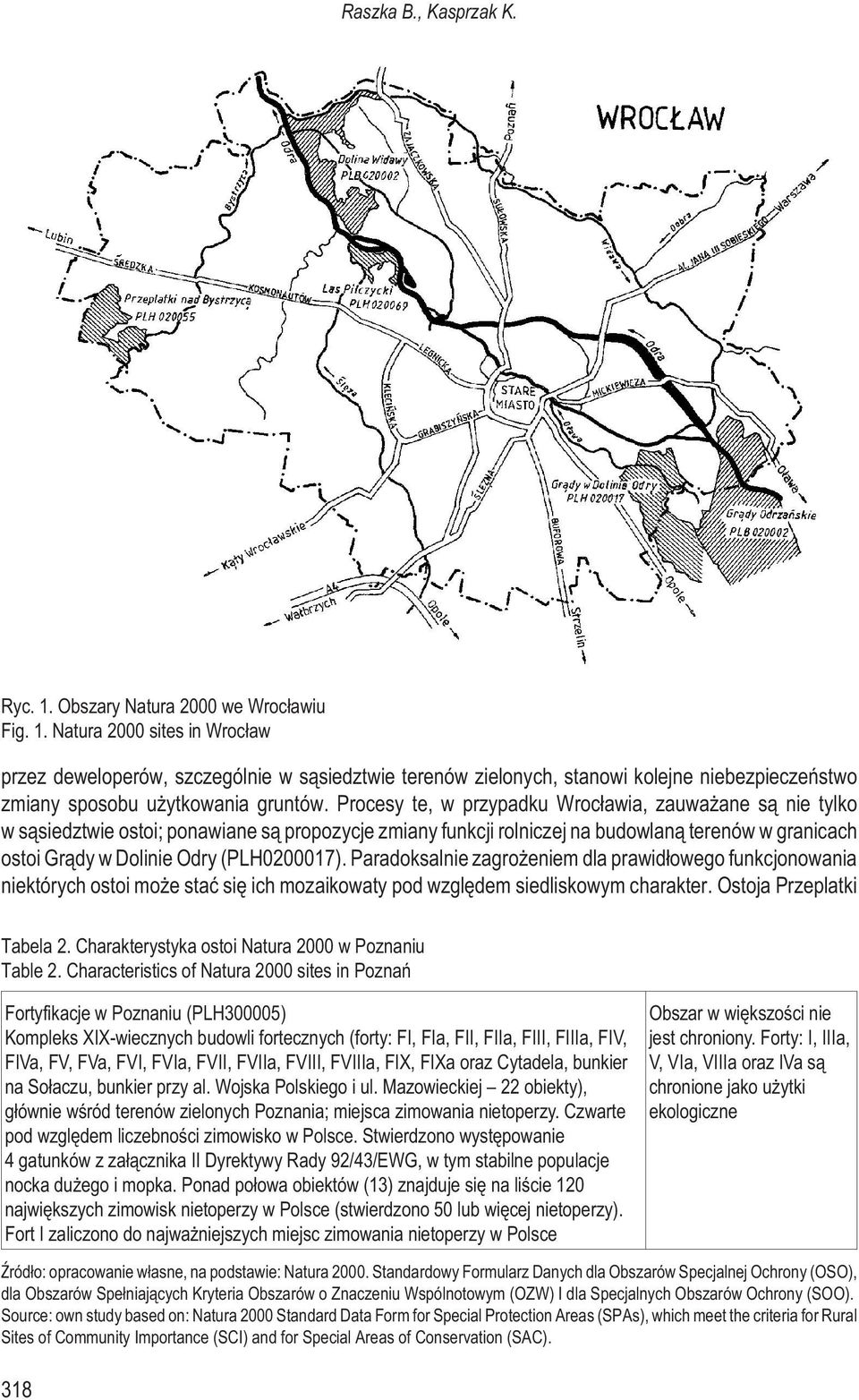 (PLH0200017). Paradoksalnie zagro eniem dla prawid³owego funkcjonowania niektórych ostoi mo e staæ siê ich mozaikowaty pod wzglêdem siedliskowym charakter. Ostoja Przeplatki Tabela 2.