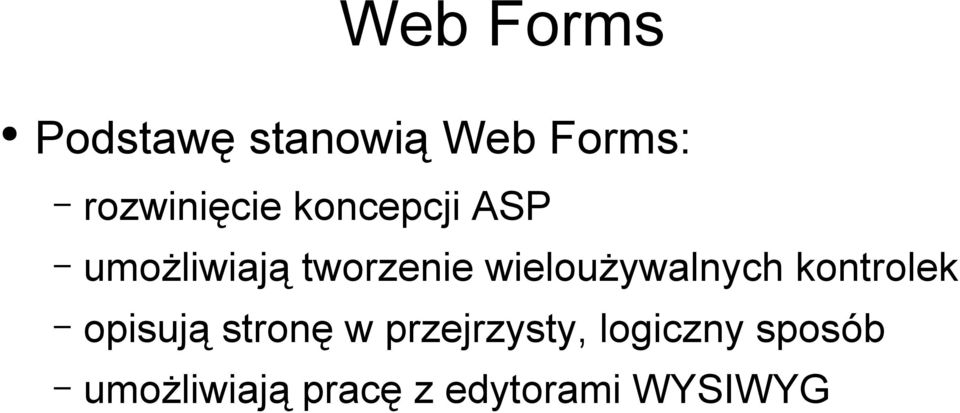 wieloużywalnych kontrolek opisują stronę w