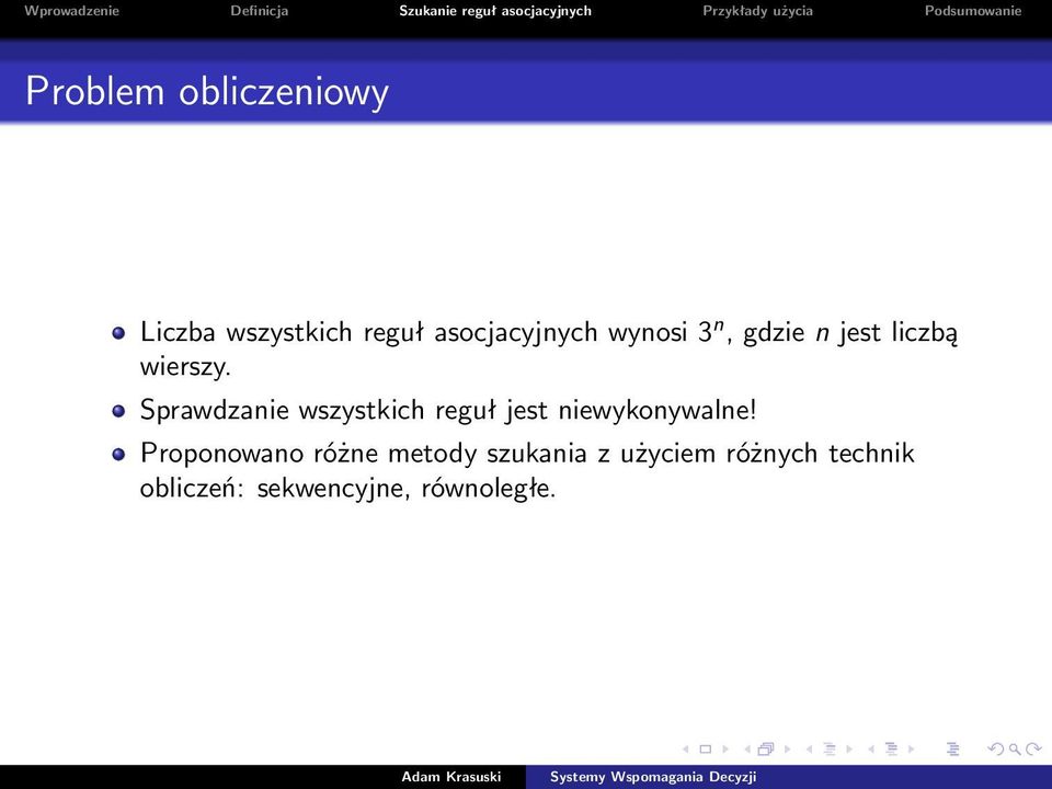 Sprawdzanie wszystkich reguł jest niewykonywalne!