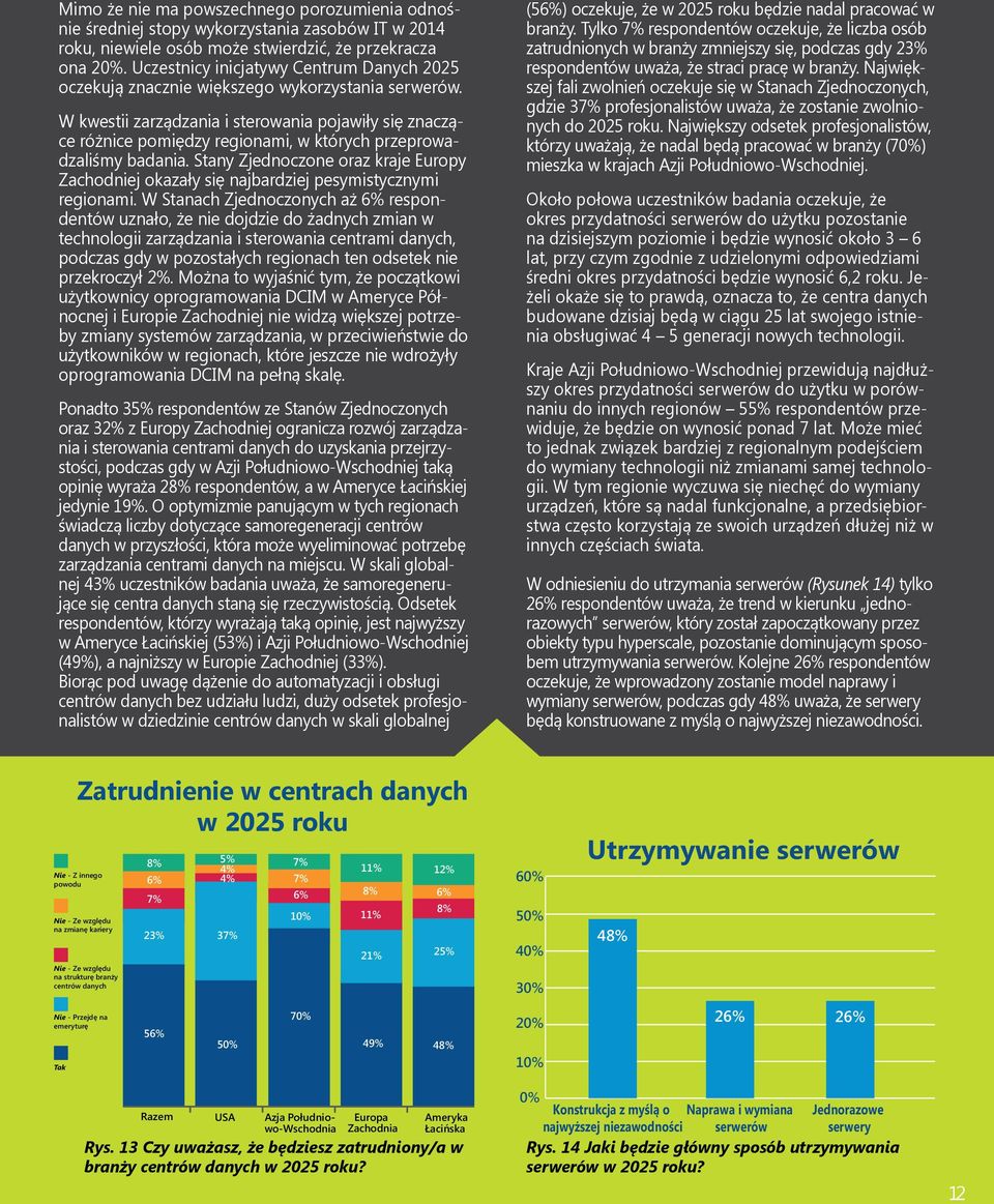 W kwestii zarządzania i sterowania pojawiły się znaczące różnice pomiędzy regionami, w których przeprowadzaliśmy badania.