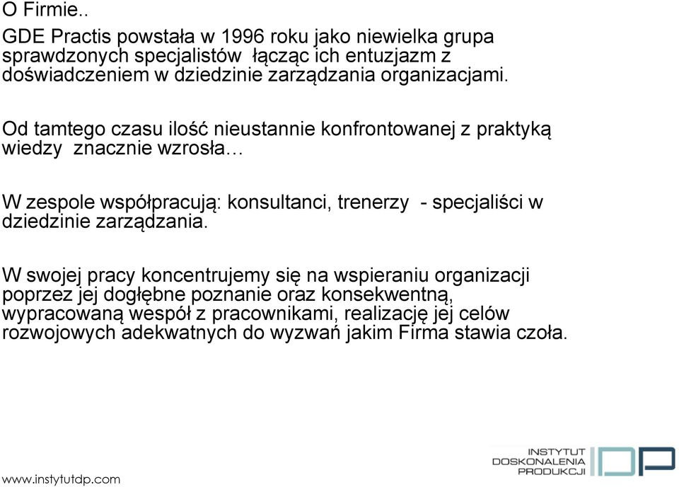 zarządzania organizacjami.