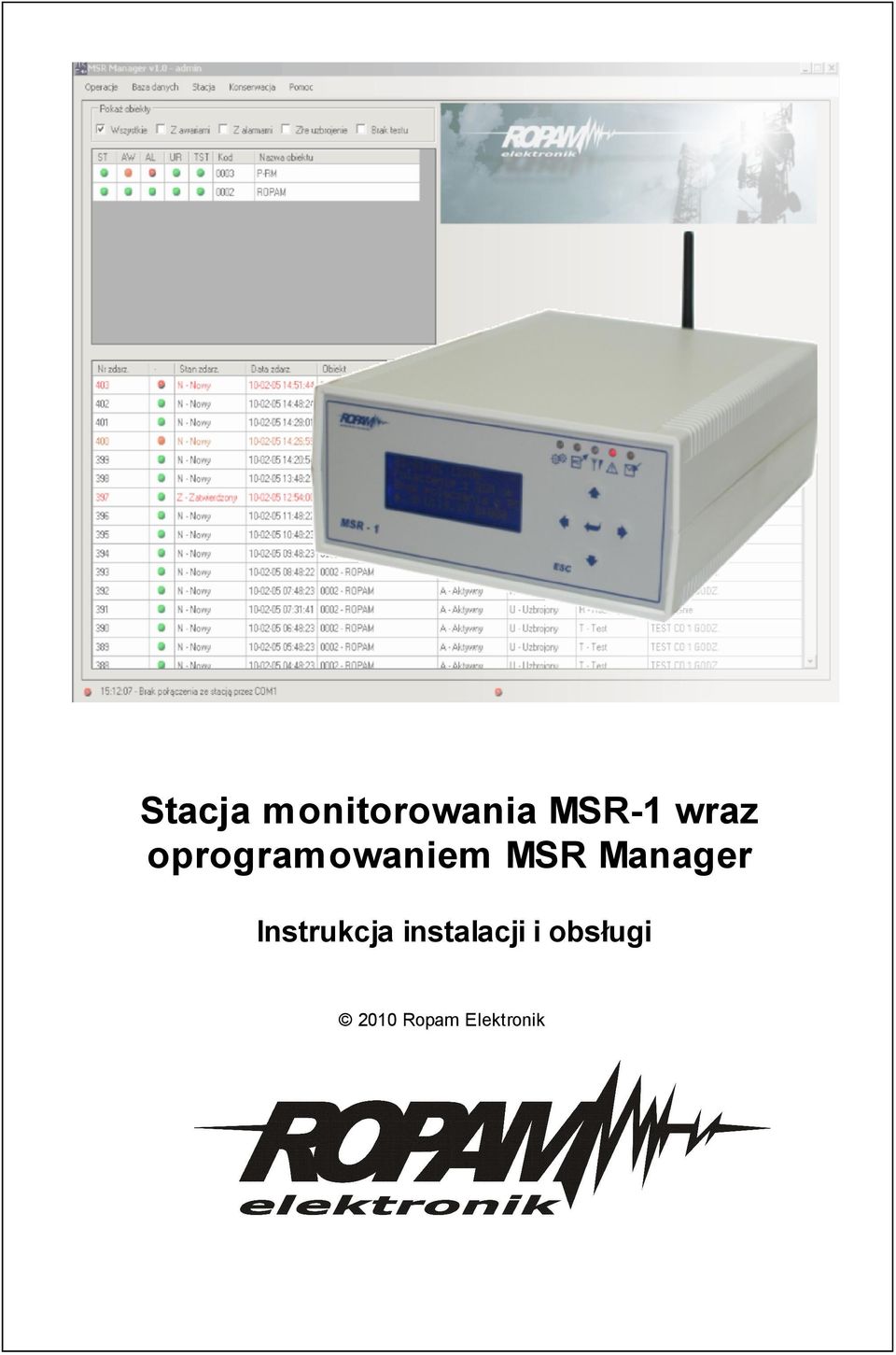 oprogramowaniem MSR