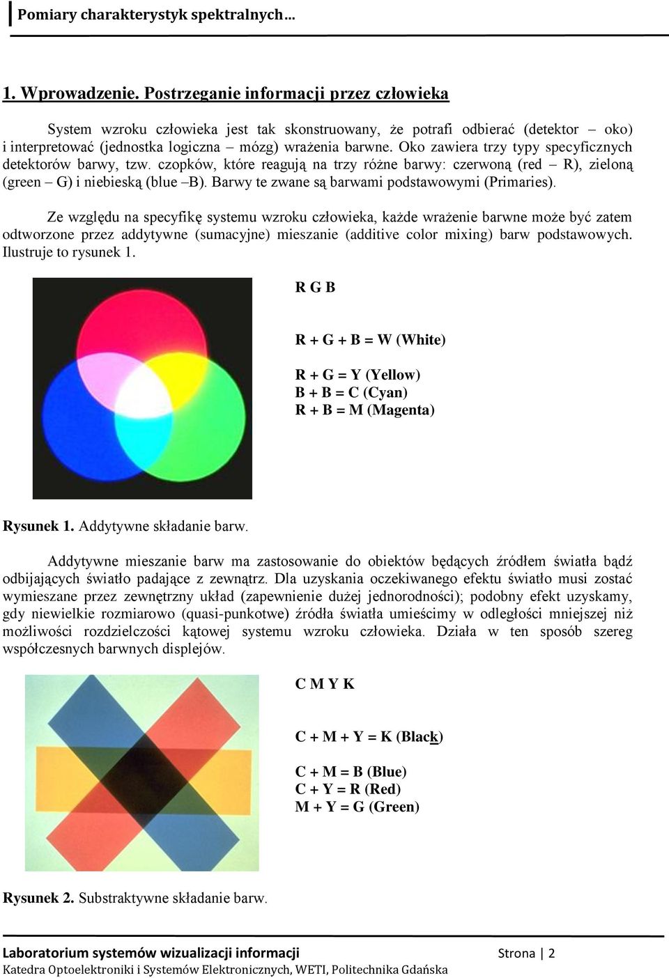 Barwy te zwane są barwami podstawowymi (Primaries).