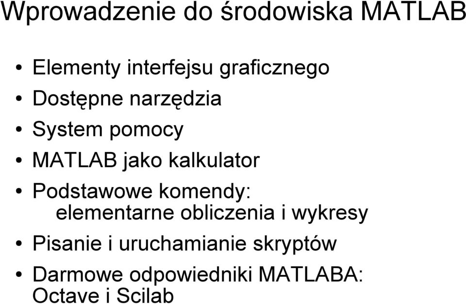 kalkulator Podstawowe komendy: elementarne obliczenia i