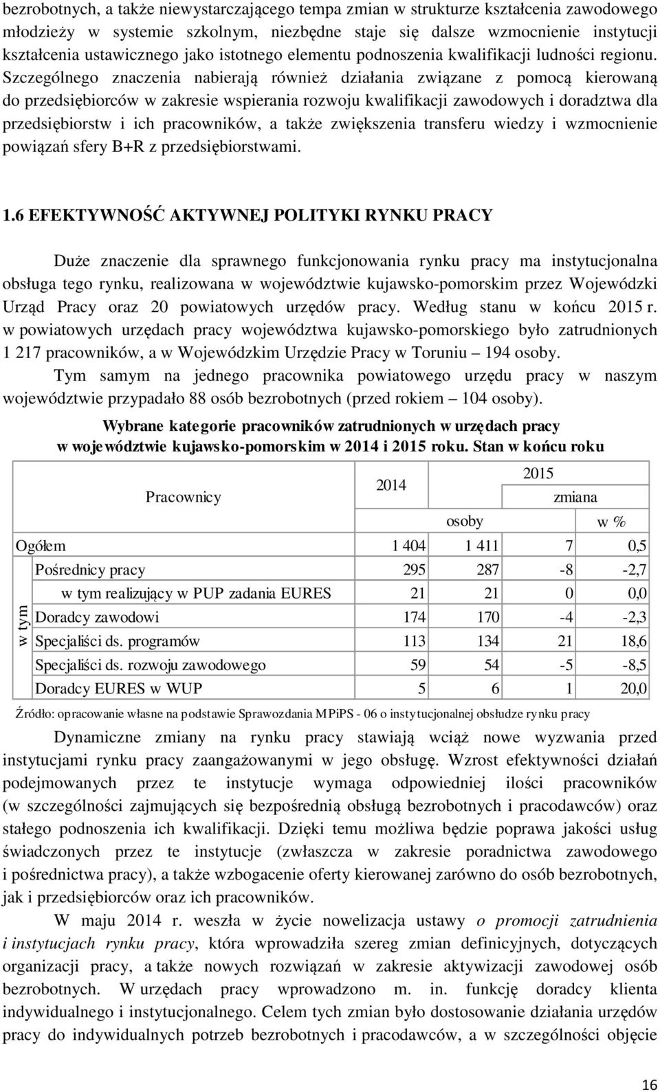 Szczególnego znaczenia nabierają również działania związane z pomocą kierowaną do przedsiębiorców w zakresie wspierania rozwoju kwalifikacji zawodowych i doradztwa dla przedsiębiorstw i ich