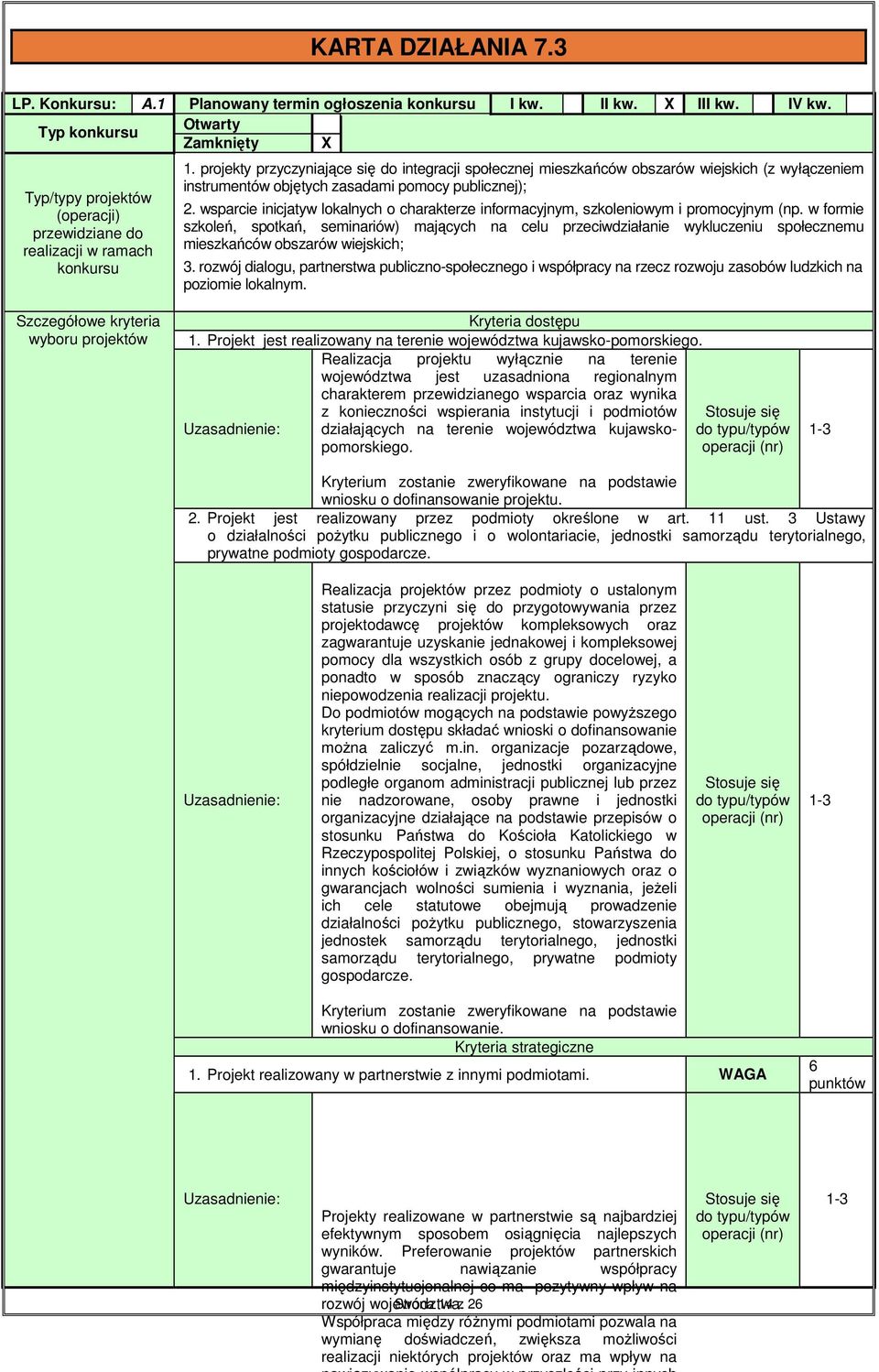 projekty przyczyniające się do integracji społecznej mieszkańców obszarów wiejskich (z wyłączeniem instrumentów objętych zasadami pomocy publicznej); 2.