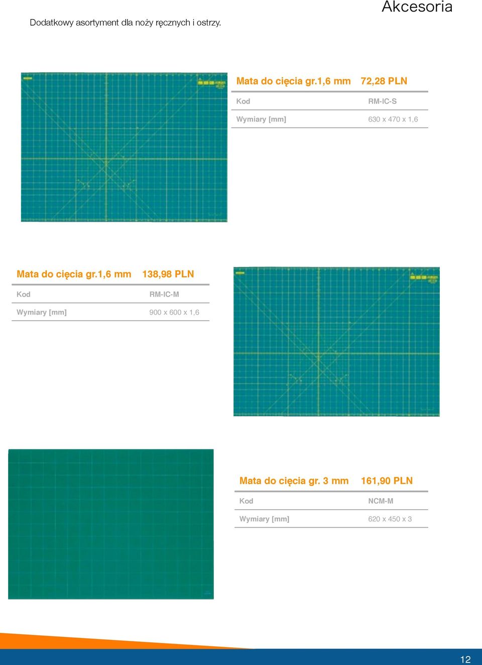 1,6 mm 72,28 PLN RM-IC-S Wymiary [mm] 630 x 470 x 1,6 1,6 mm