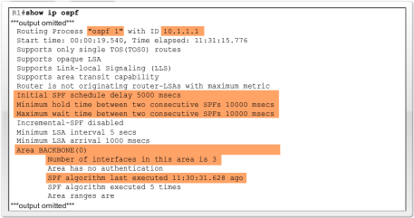 Weryfikacja sąsiedztwa Brak sąsiedztwa: Różne maski, Różne wartości liczników OSPF Hello i Dead Time, Różne typy sieci OSPF Network Type.