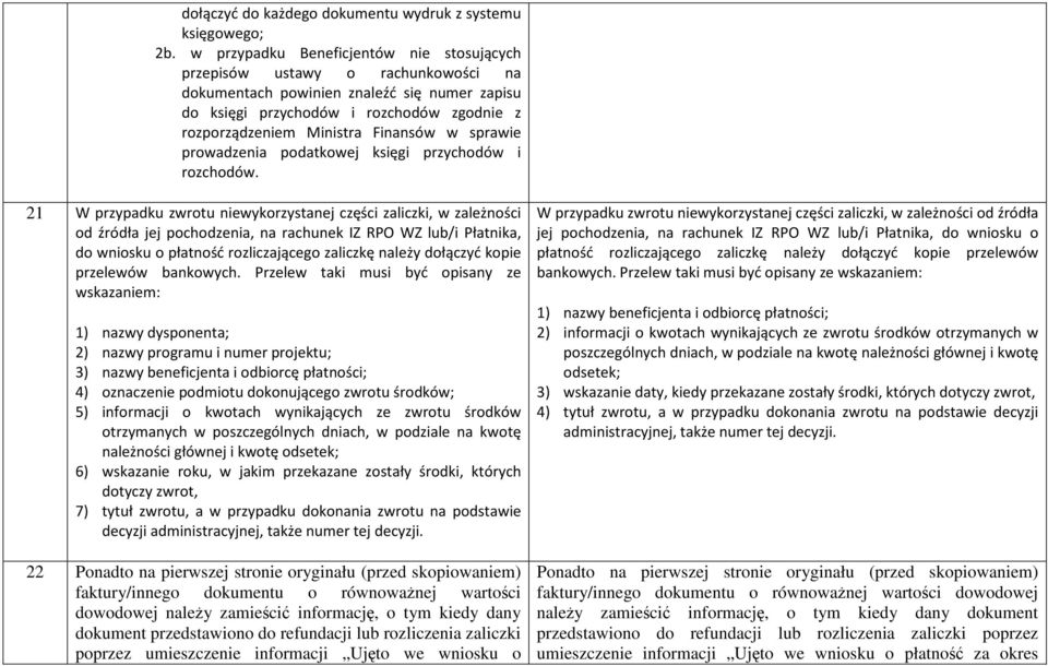 Finansów w sprawie prowadzenia podatkowej księgi przychodów i rozchodów.