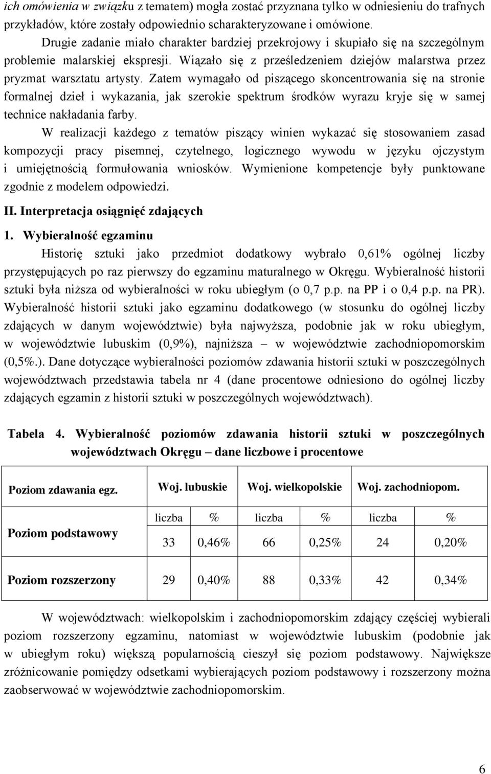 Zatem wymagało od piszącego skoncentrowania się na stronie formalnej dzieł i wykazania, jak szerokie spektrum środków wyrazu kryje się w samej technice nakładania farby.