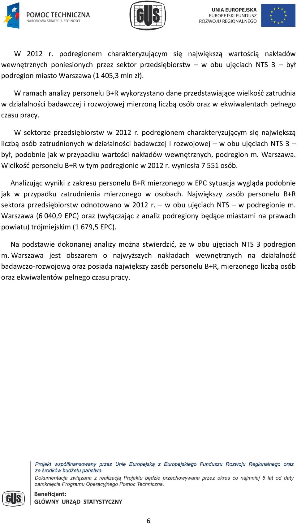 W sektorze przedsiębiorstw w 2012 r.