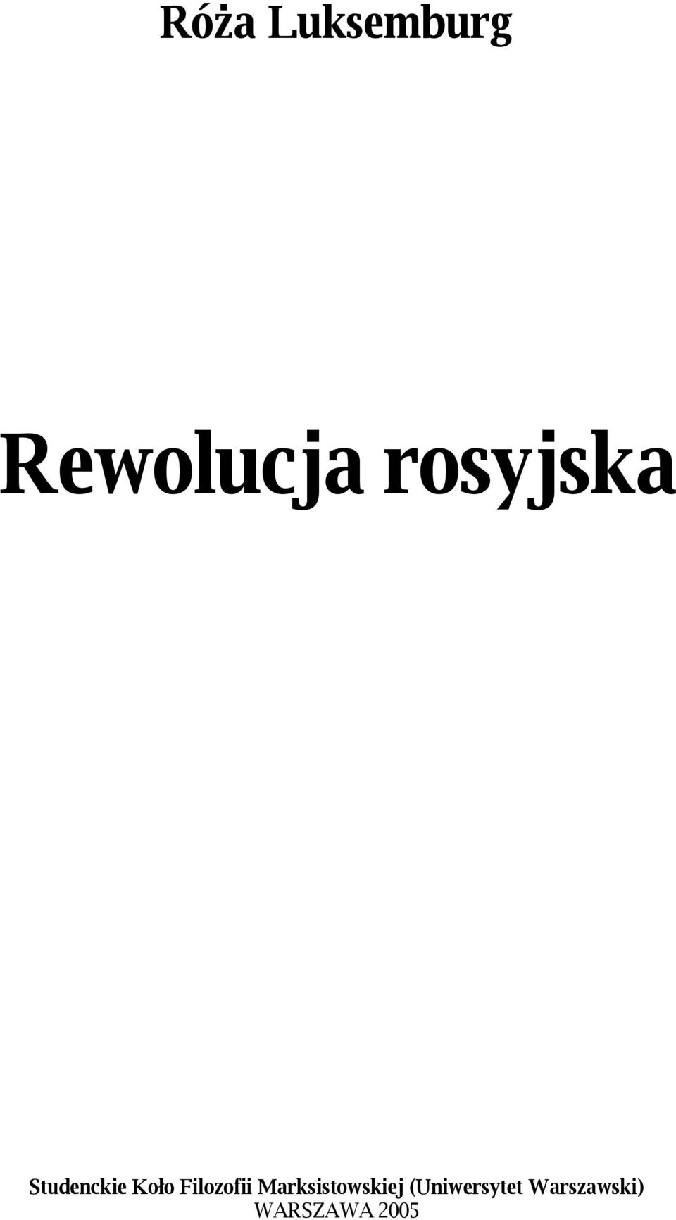 Filozofii Marksistowskiej