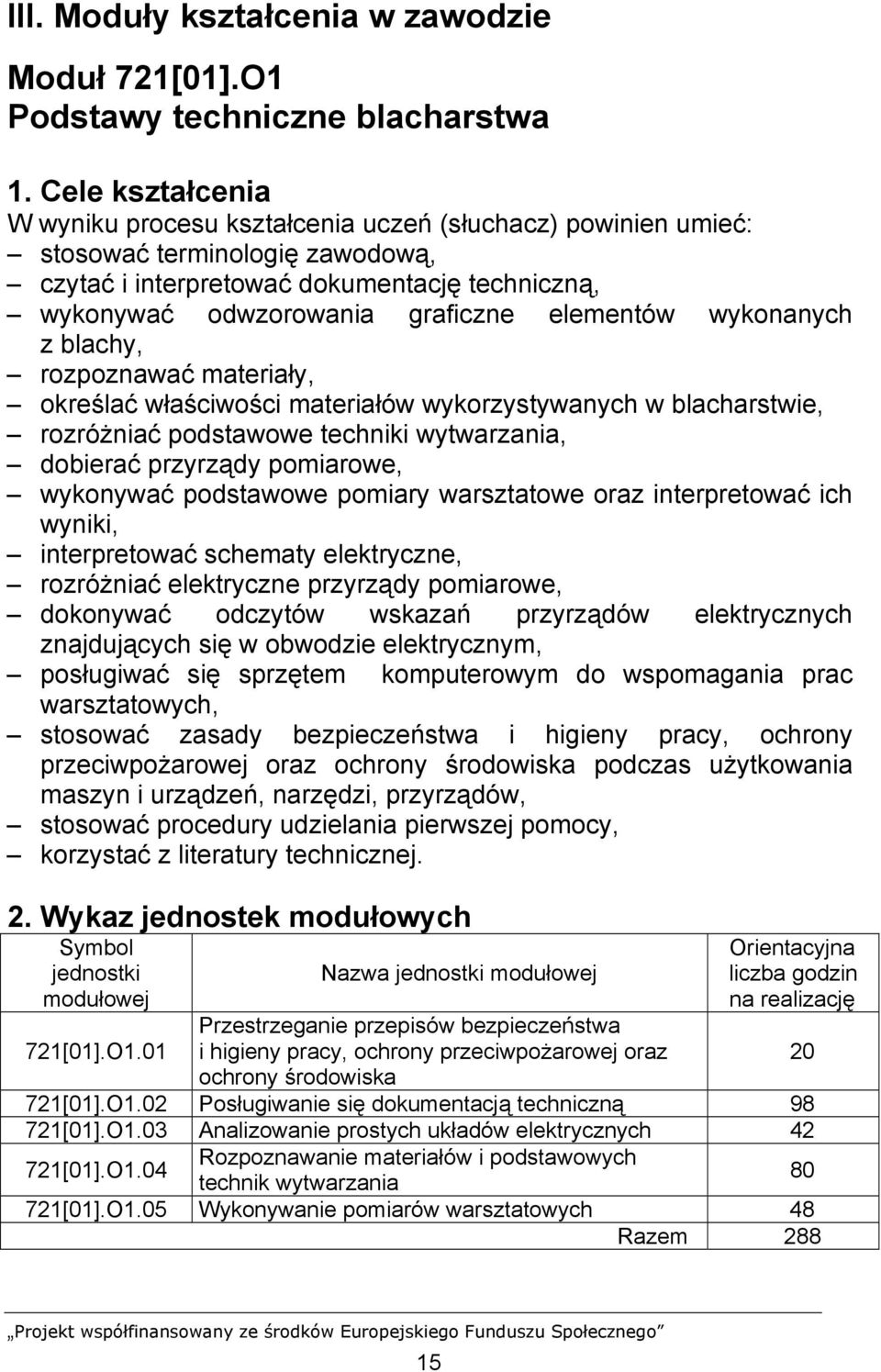 elementów wykonanych z blachy, rozpoznawać materiały, określać właściwości materiałów wykorzystywanych w blacharstwie, rozróżniać podstawowe techniki wytwarzania, dobierać przyrządy pomiarowe,