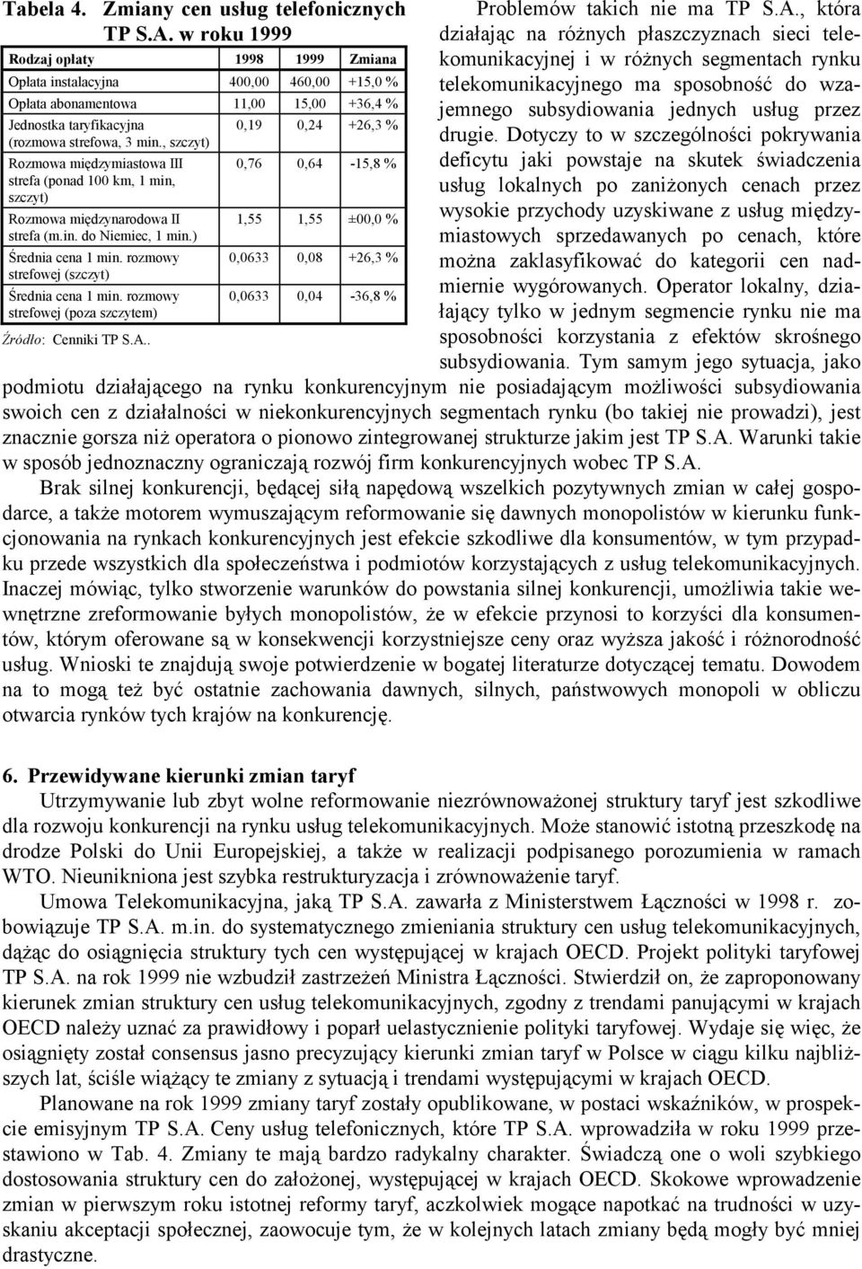 , szczyt) Rozmowa międzymiastowa III strefa (ponad 100 km, 1 min, szczyt) Rozmowa międzynarodowa II strefa (m.in. do Niemiec, 1 min.) Średnia cena 1 min. rozmowy strefowej (szczyt) Średnia cena 1 min.