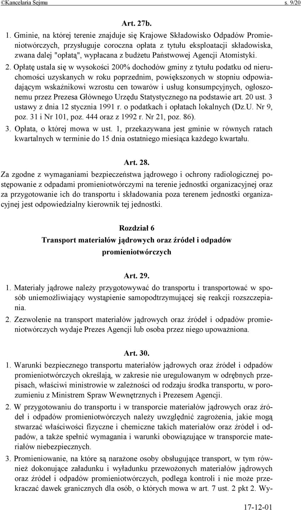 Państwowej Agencji Atomistyki. 2.