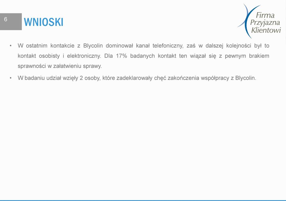 Dla 17% badanych kontakt ten wiązał się z pewnym brakiem sprawności w