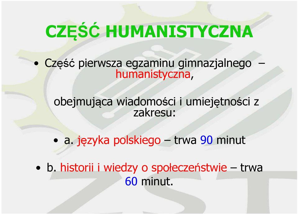 i umiejętności z zakresu: a.