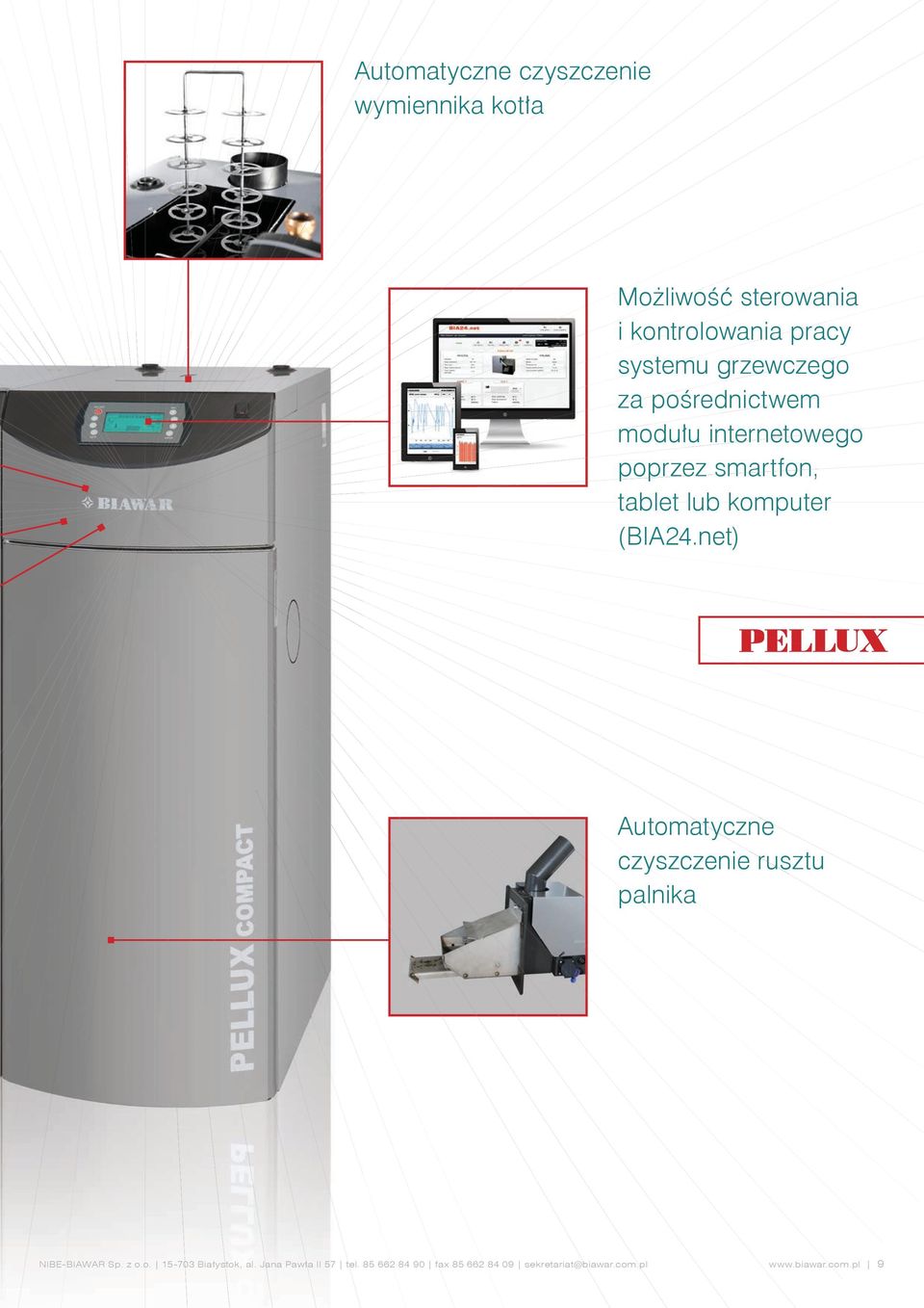 komputer (BIA24.net) Automatyczne czyszczenie rusztu palnika NIBE-BIAWAR Sp. z o.o. 15-703 Białystok, al.
