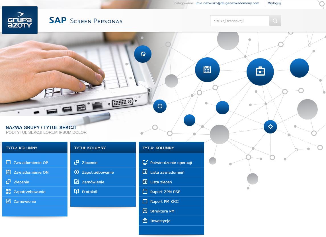 Przyjazny interfejs SAP