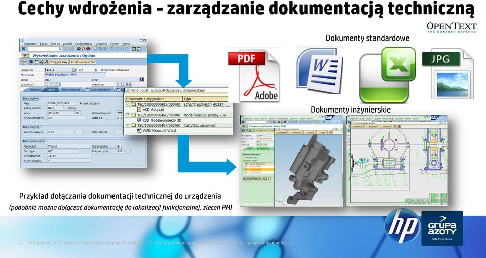 dołączania dokumentacji technicznej do urządzenia (podobnie