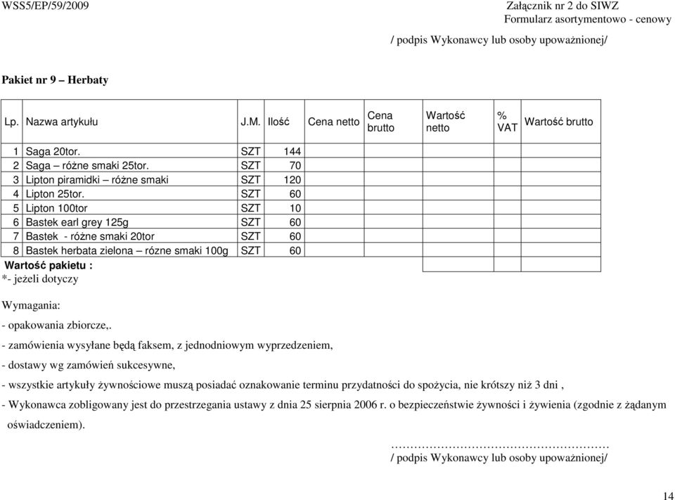 SZT 70 3 Lipton piramidki róŝne smaki SZT 120 4 Lipton 25tor.