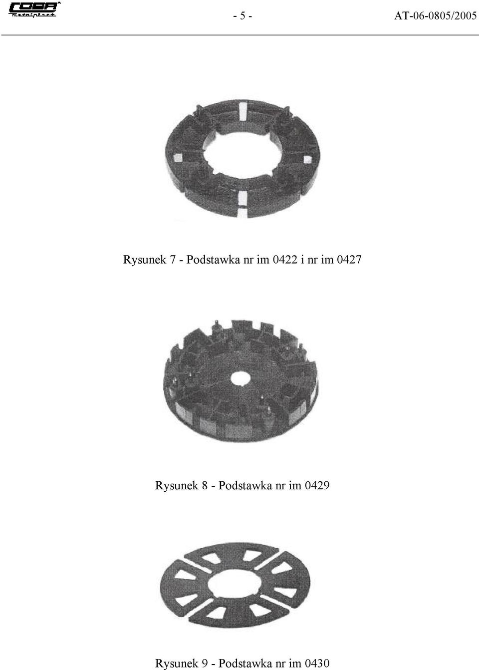 Rysunek 8 - Podstawka nr im 0429