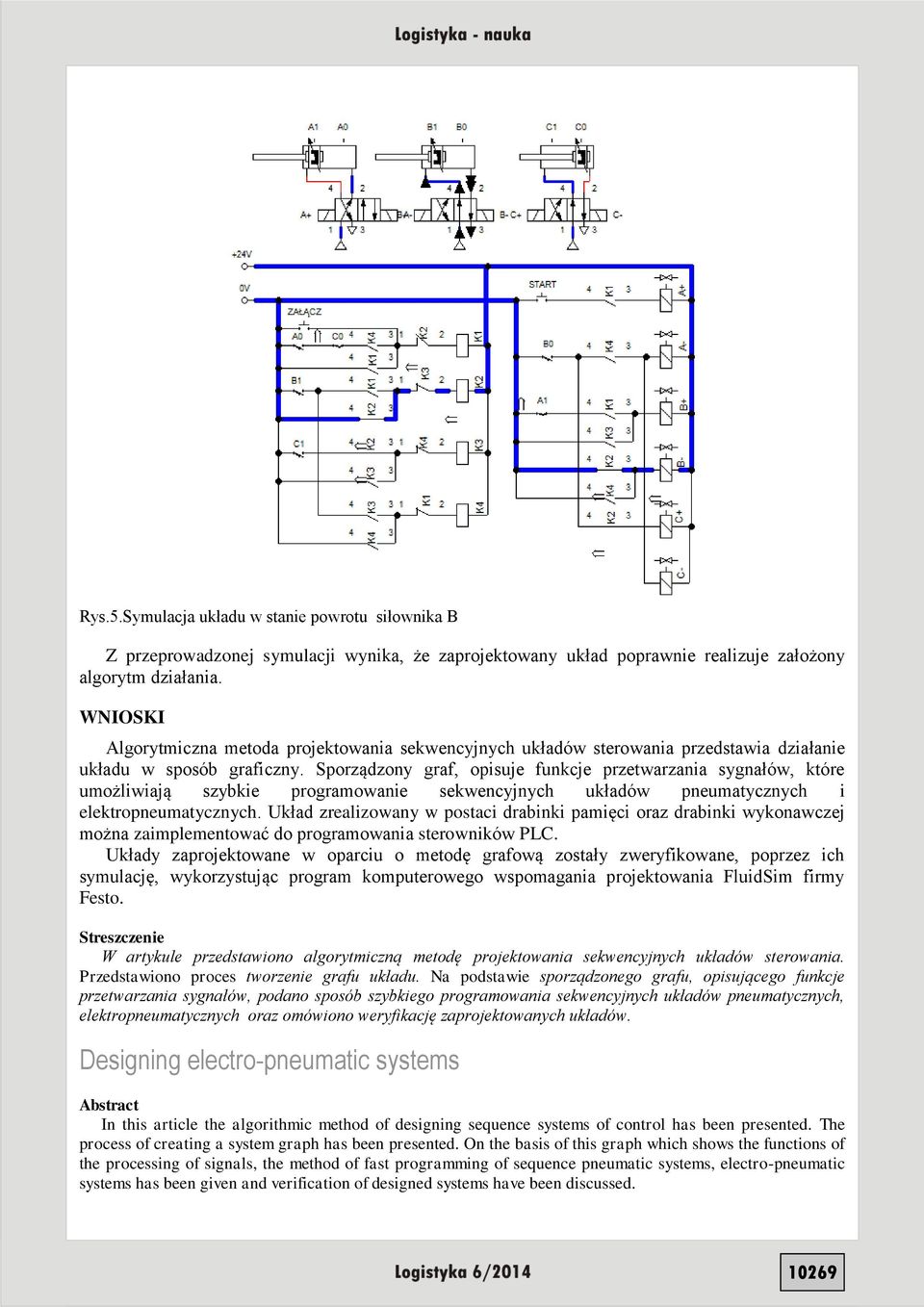 Sporządzony graf, opisuje funkcje przetwarzania sygnałów, które umożliwiają szybkie programowanie sekwencyjnych układów pneumatycznych i elektropneumatycznych.