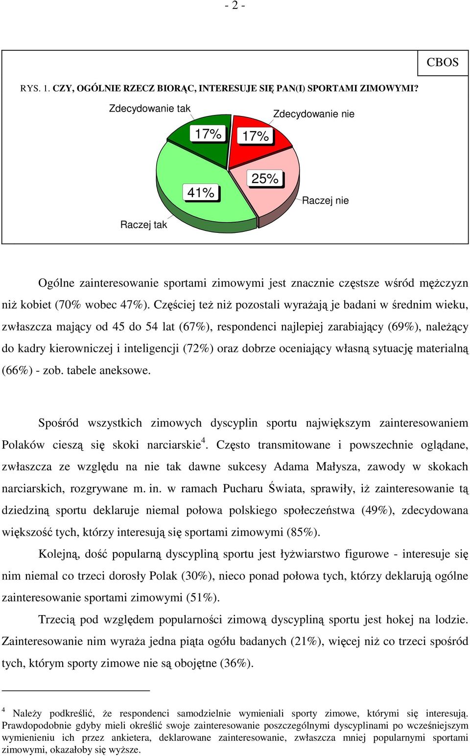 Częściej też niż pozostali wyrażają je badani w średnim wieku, zwłaszcza mający od 45 do 54 lat (67%), respondenci najlepiej zarabiający (69%), należący do kadry kierowniczej i inteligencji (72%)