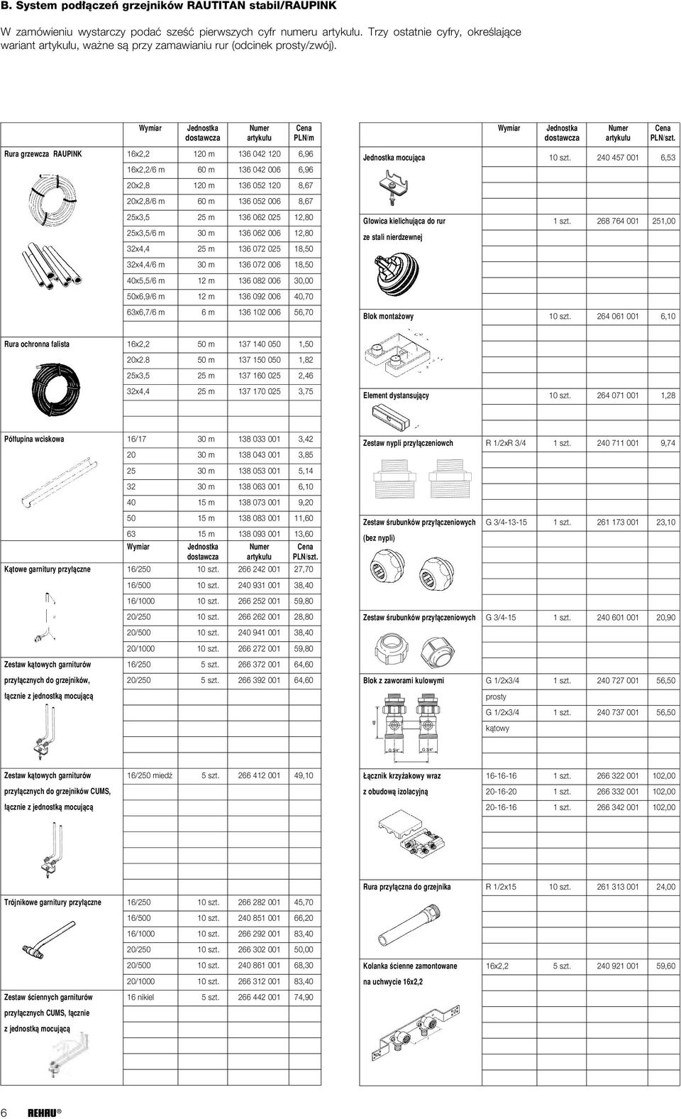 Rura grzewcza RAUPINK 16x2,2 120 m 136 042 120 6,96 16x2,2/6 m 60 m 136 042 006 6,96 20x2,8 120 m 136 052 120 8,67 20x2,8/6 m 60 m 136 052 006 8,67 25x3,5 25 m 136 062 025 12,80 25x3,5/6 m 30 m 136