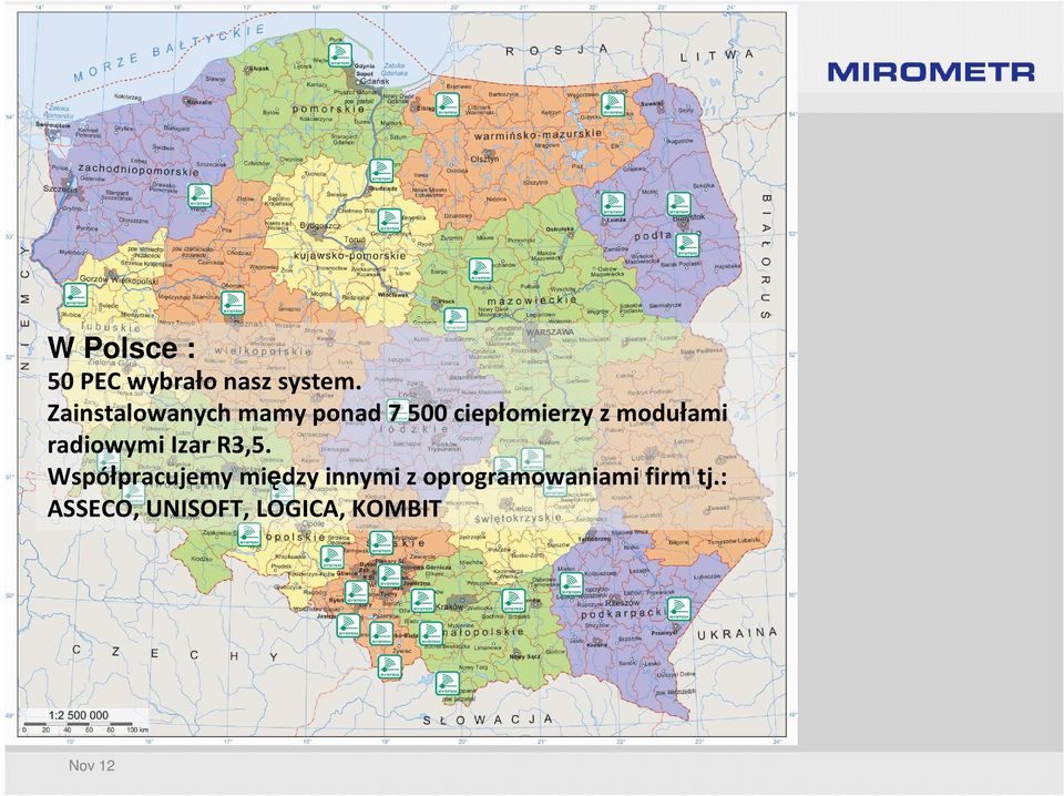 modułami radiowymi Izar R3,5.