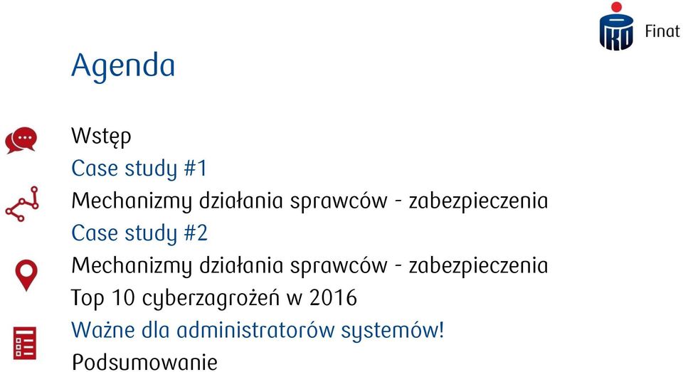 działania sprawców - zabezpieczenia Top 10