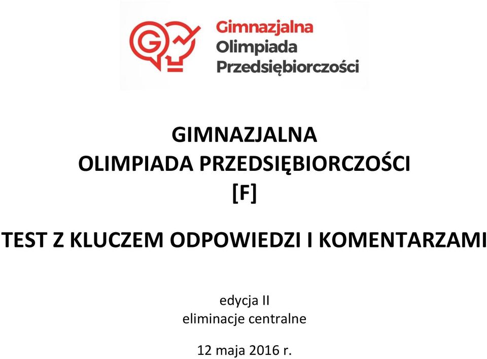 KLUCZEM ODPOWIEDZI I