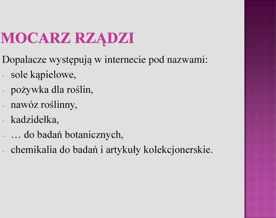 roślinny, - kadzidełka, - do badań