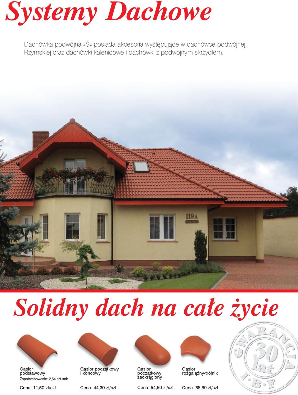 Solidny dach na całe życie Gąsior podstawowy Zapotrzebowanie: 2,64 szt.