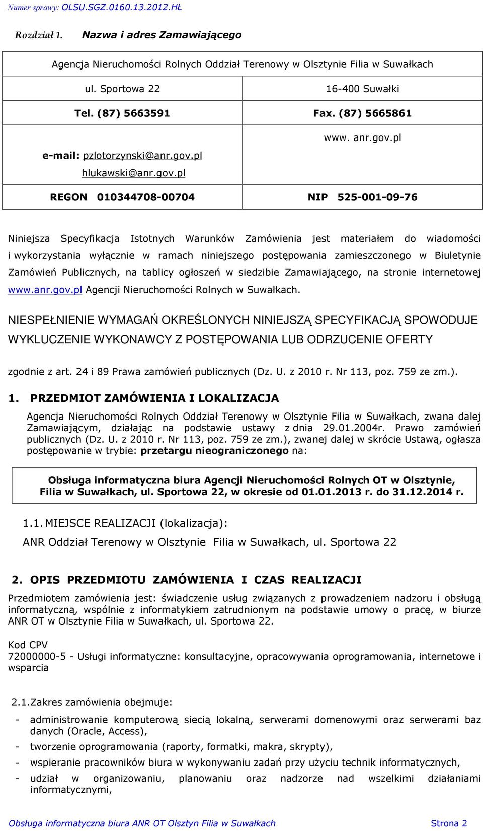 pl hlukawski@anr.gov.