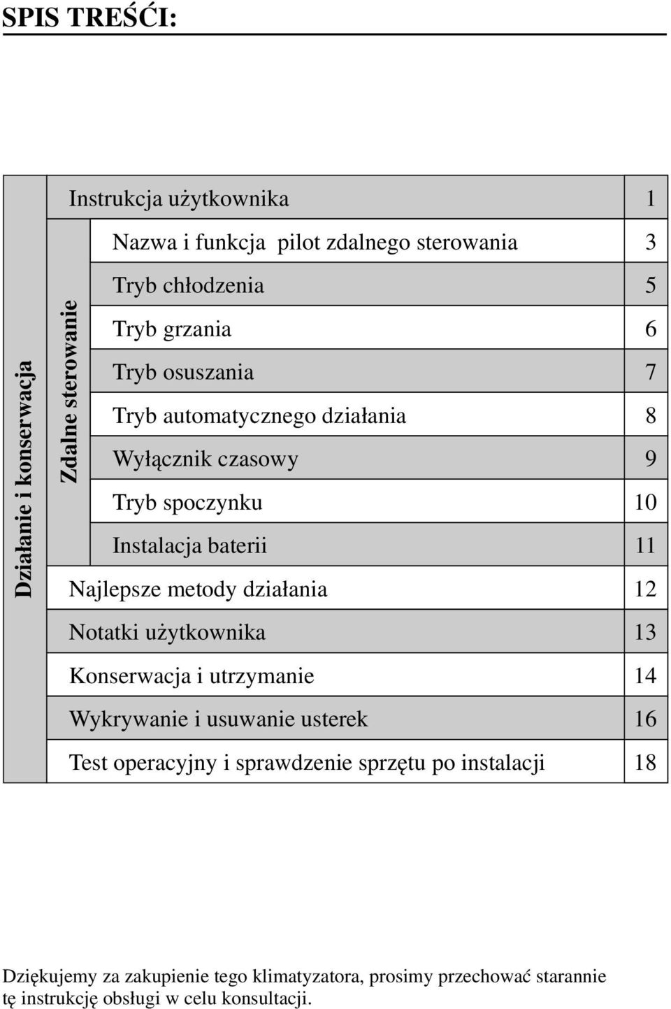 Notatki u ytkownika Konserwacja i utrzymanie Wykrywanie i usuwanie usterek Test operacyjny i sprawdzenie sprzêtu po instalacji 1 3 5 6 7