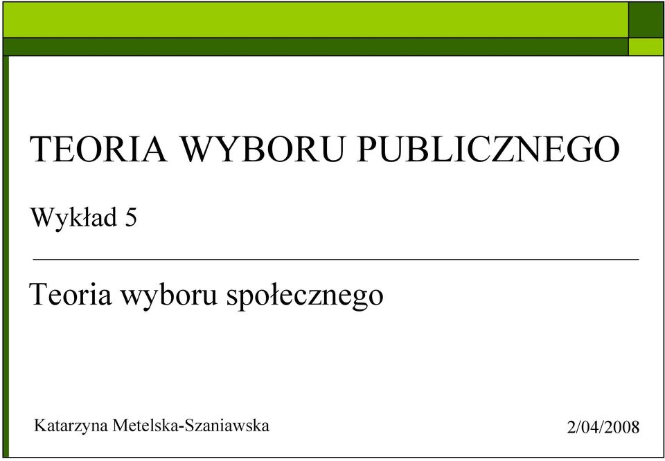 Teoria wyboru