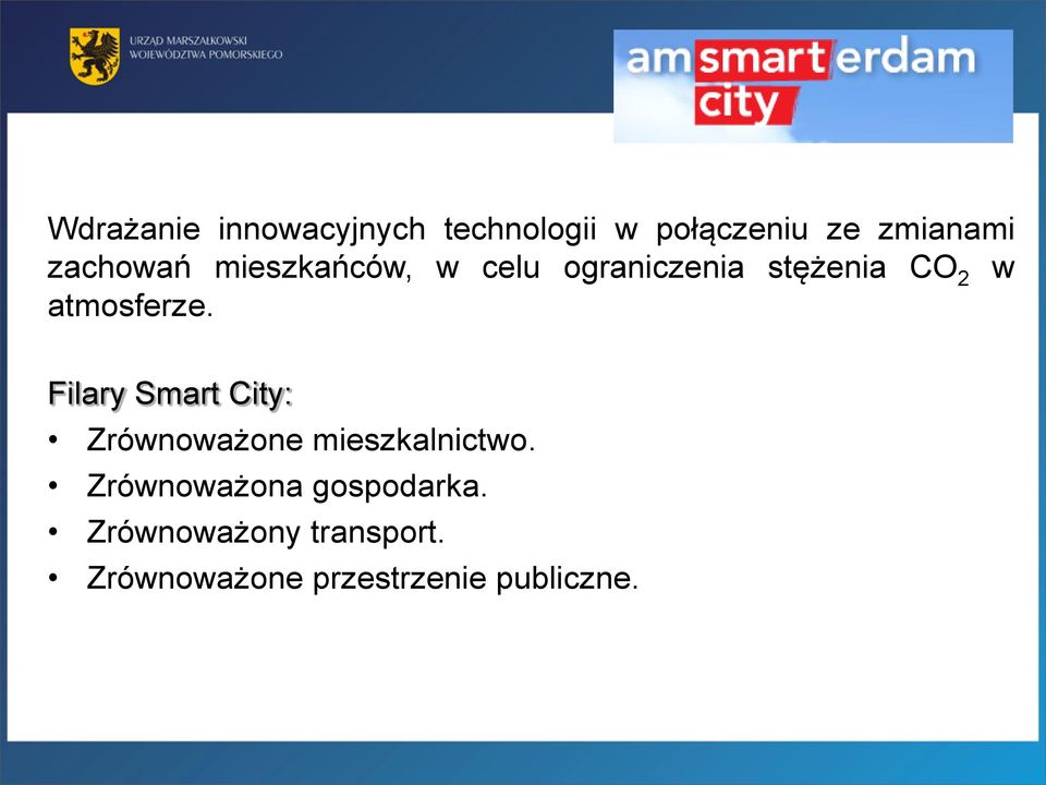 atmosferze. Filary Smart City: Zrównoważone mieszkalnictwo.