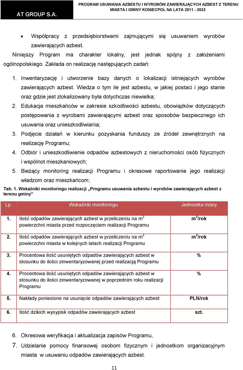 Wiedza o tym ile jest azbestu, w jakiej postaci i jego stanie oraz gdzie jest zlokalizowany była dotychczas niewielka; 2.