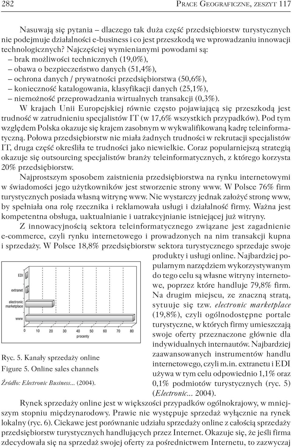 Najczęściej wymienianymi powodami są: brak możliwości technicznych (19,0%), obawa o bezpieczeństwo danych (51,4%), ochrona danych / prywatności przedsiębiorstwa (50,6%), konieczność katalogowania,