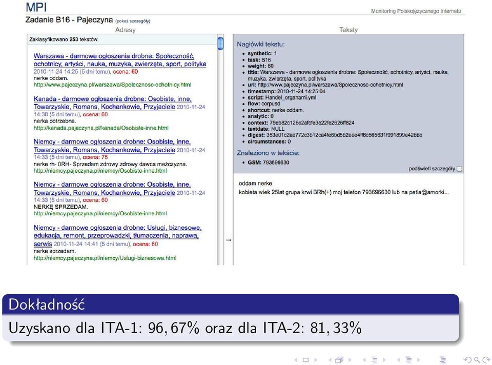 ITA-1: 96, 67%