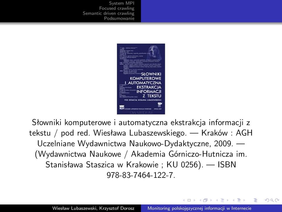 Kraków : AGH Uczelniane Wydawnictwa Naukowo-Dydaktyczne, 2009.