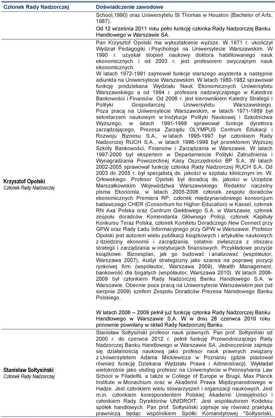 ukończył Wydział Pedagogiki i Psychologii na Uniwersytecie Warszawskim. W 1990 r. uzyskał stopień naukowy doktora habilitowanego nauk ekonomicznych i od 2003 r.