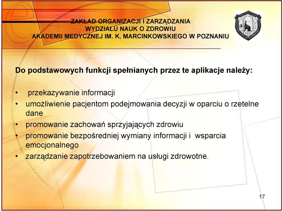 promowanie zachowań sprzyjających zdrowiu promowanie bezpośredniej wymiany