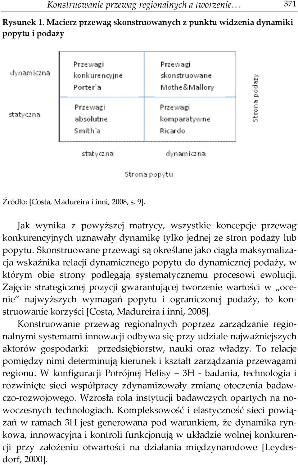 Skonstruowane przewagi są określane jako ciągła maksymalizacja wskaźnika relacji dynamicznego popytu do dynamicznej podaży, w którym obie strony podlegają systematycznemu procesowi ewolucji.