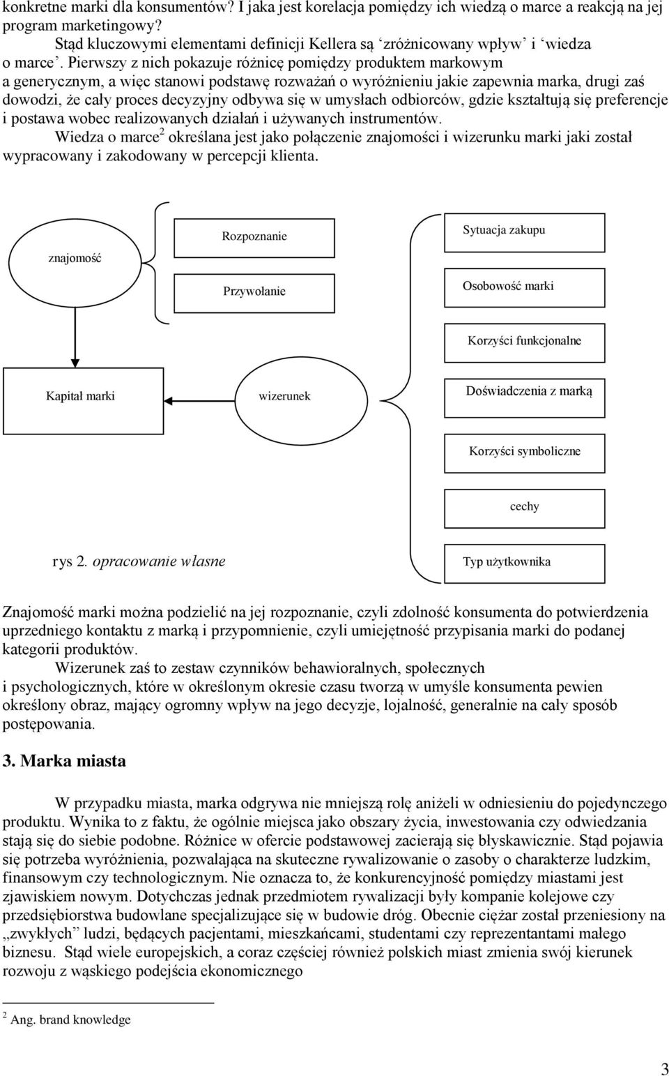 Pierwszy z nich pokazuje różnicę pomiędzy produktem markowym a generycznym, a więc stanowi podstawę rozważań o wyróżnieniu jakie zapewnia marka, drugi zaś dowodzi, że cały proces decyzyjny odbywa się