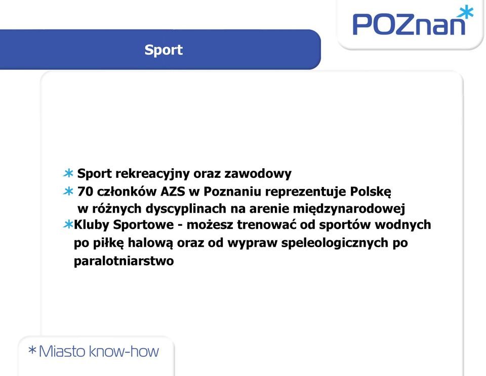 międzynarodowej Kluby Sportowe - możesz trenować od sportów