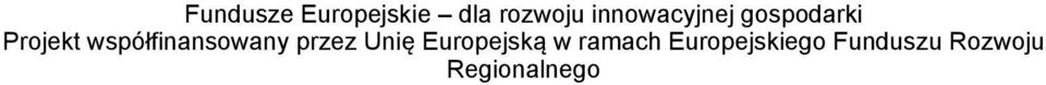 współfinansowany przez Unię Europejską