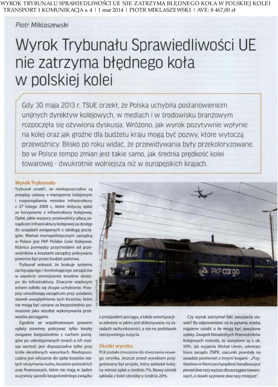 KOLEI TRANSPORT I KOMUNIKACJA s.