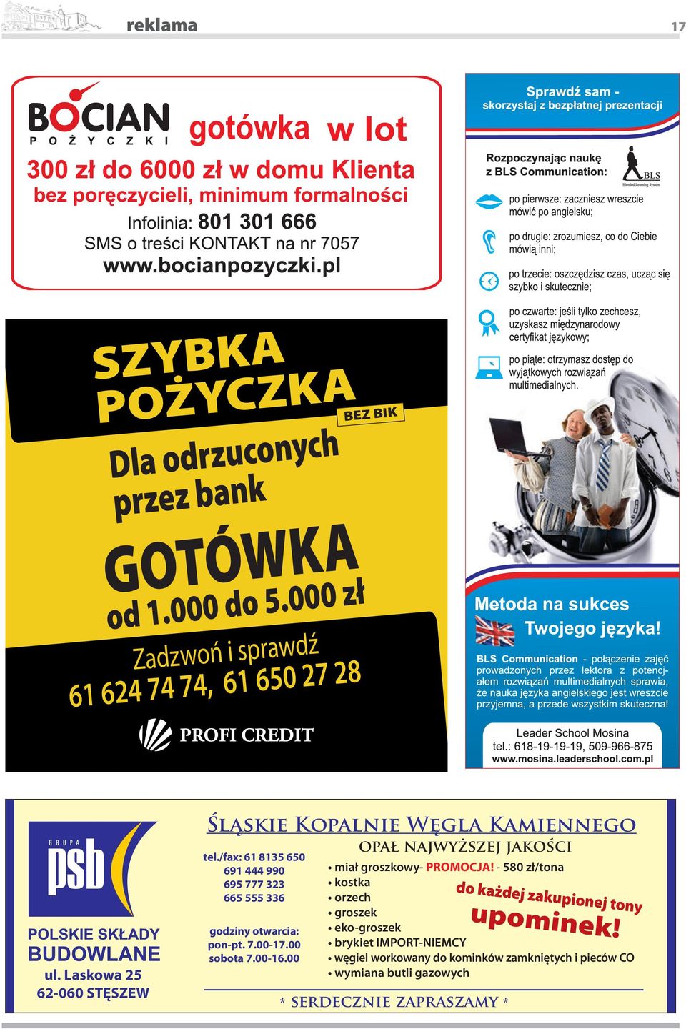 Laskowa 25 62-060 STĘSZEW Śląskie Kopalnie Węgla Kamiennego tel.